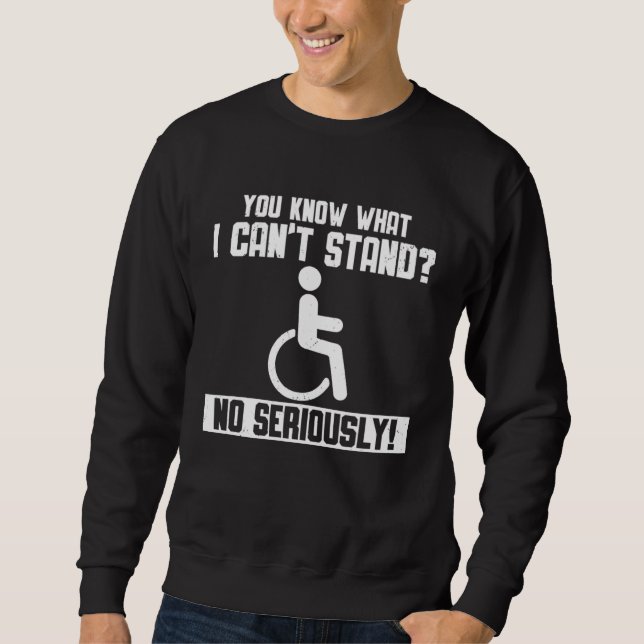 Amputation Surgery Recovery Humor Handicap Leg Arm Sweatshirt (Vorderseite)