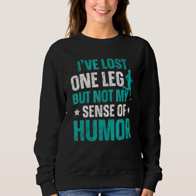 Amputations-Rollstuhl Behinderter Amputierter Ampu Sweatshirt (Vorderseite)