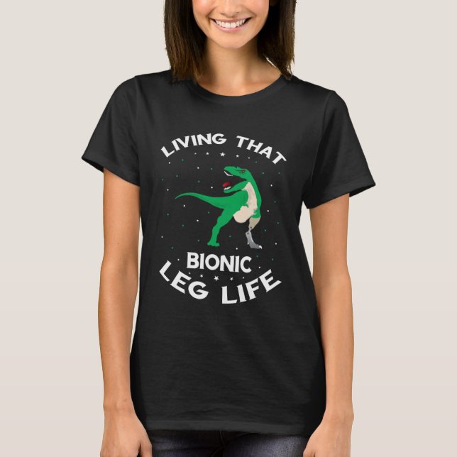 Amputationsüberlebender für Beinprothese T-Shirt (Vorderseite)