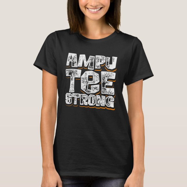 Amputee Humor Healthy Leg Arm  Recovery T-Shirt (Vorderseite)
