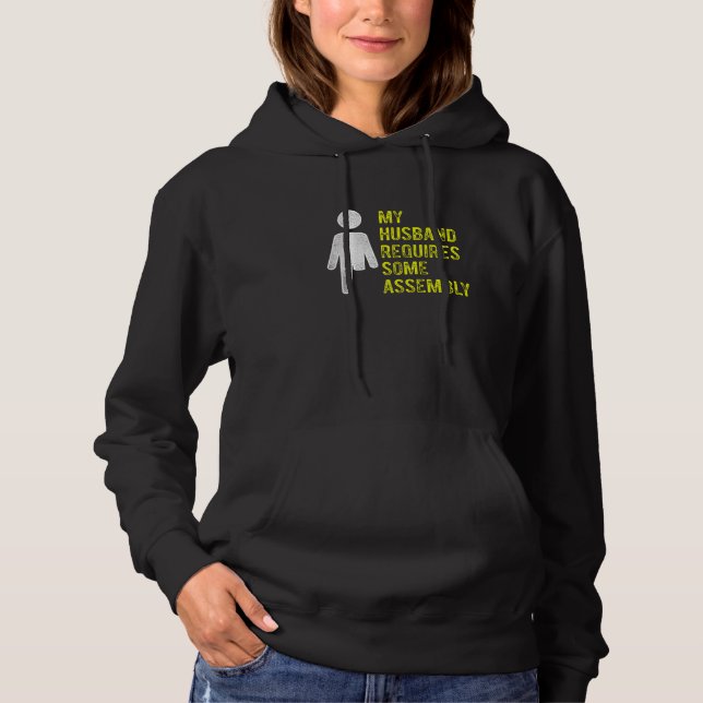Amputee Humor Husband Assembly Leg Arm  Recovery   Hoodie (Vorderseite)