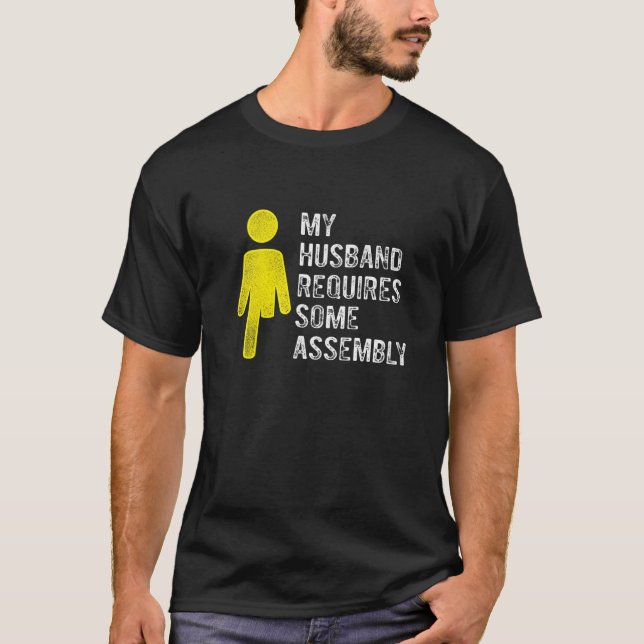 Amputee Humor Husband Assembly Leg Arm  Recovery   T-Shirt (Vorderseite)