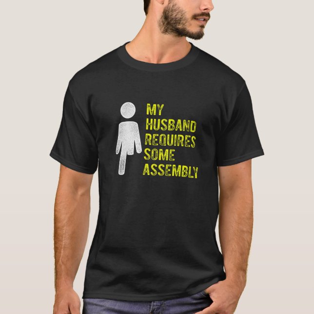 Amputee Humor Husband Assembly Leg Arm  Recovery   T-Shirt (Vorderseite)