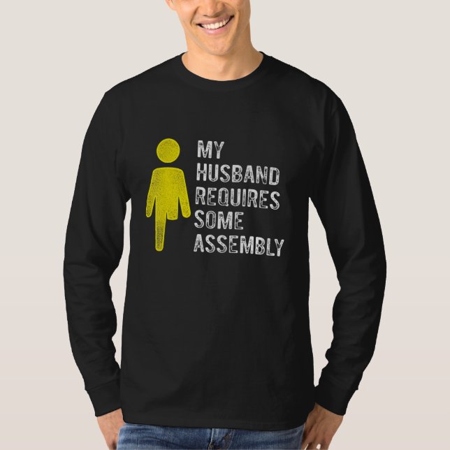 Amputee Humor Husband Assembly Leg Arm   Recovery T-Shirt (Vorderseite)