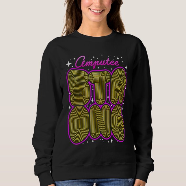 Amputee Humor Research Leg Arm  Recovery Sweatshirt (Vorderseite)