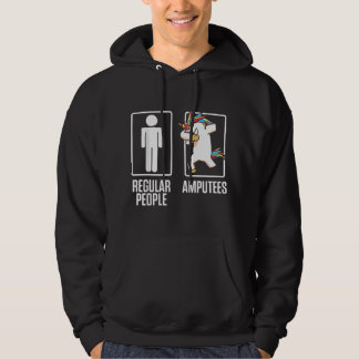 Amputee Humor Unicorn Leg Arm Funny Recovery Gifts Hoodie