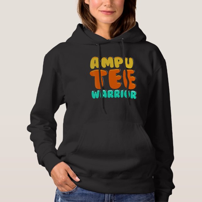 Amputee Humor Winning Leg Arm  Recovery  1 Hoodie (Vorderseite)