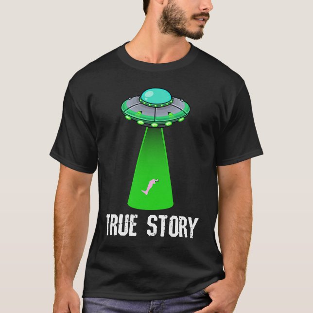 Amputee Leg Foot Amputation UFO Alien Abduction Jo T-Shirt (Vorderseite)