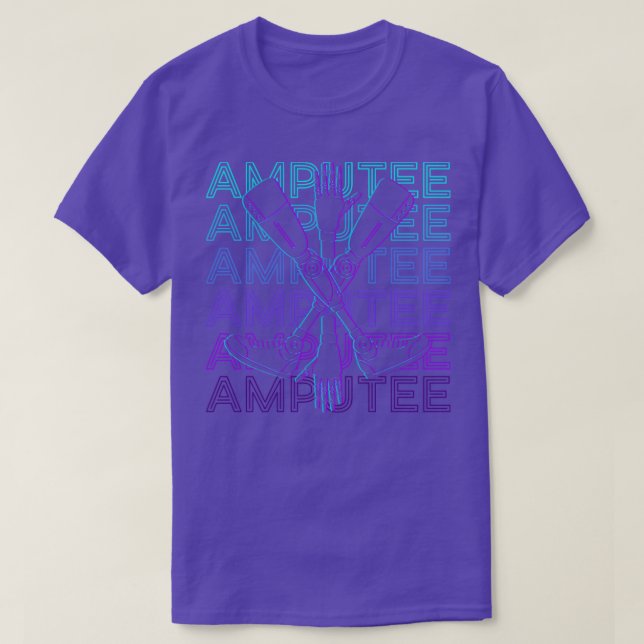 Amputee Prothese Retro Amputee T-Shirt (Design vorne)
