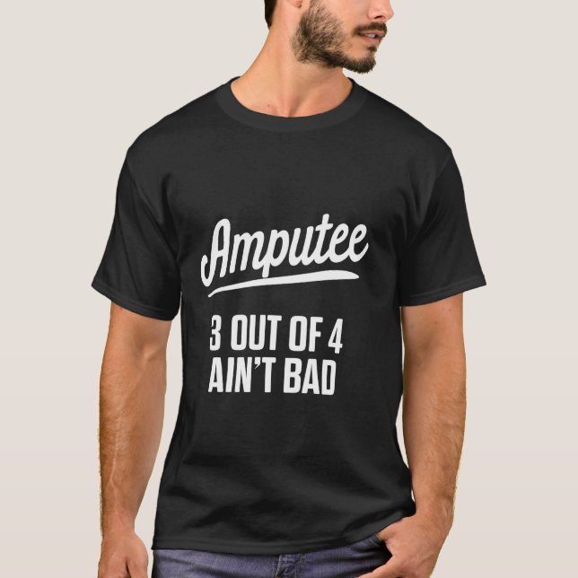Amputee Spaß Bad Leg Arm Erholung T-Shirt (Vorderseite)