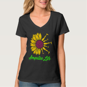 Amputee Spaß Blume Life Leg Arm Funny Erholung T-Shirt