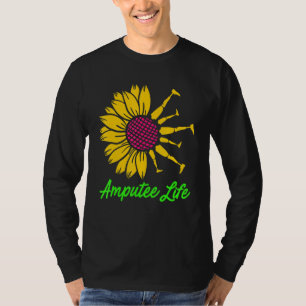 Amputee Spaß Blume Life Leg Arm Funny Erholung T-Shirt