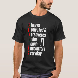Amputee Spaß Definition Leg Arm Funny Erholung Gi T-Shirt