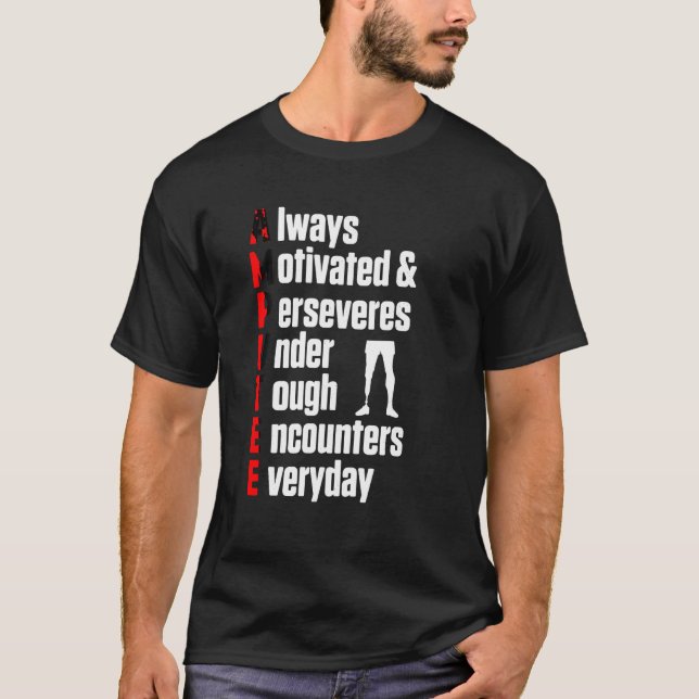Amputee Spaß Definition Leg Arm Funny Erholung Gi T-Shirt (Vorderseite)