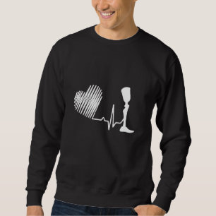 Amputee Spaß Heartbeat Erholung Sweatshirt