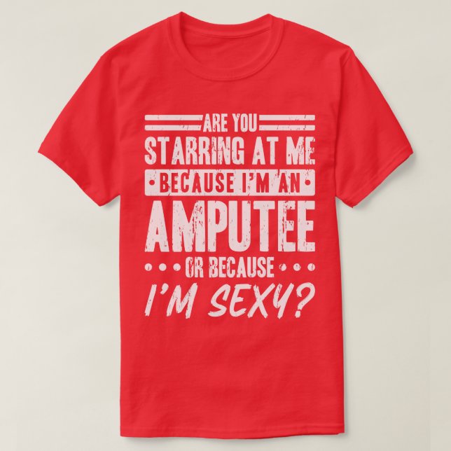 Amputierte Behinderung Prothetisches Leg T-Shirt (Design vorne)