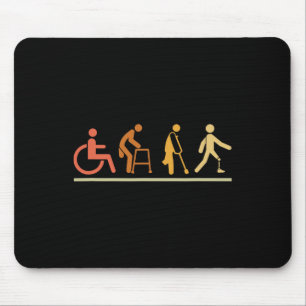 Amputierte Leg-Behinderung Evolution Prothetisches Mousepad