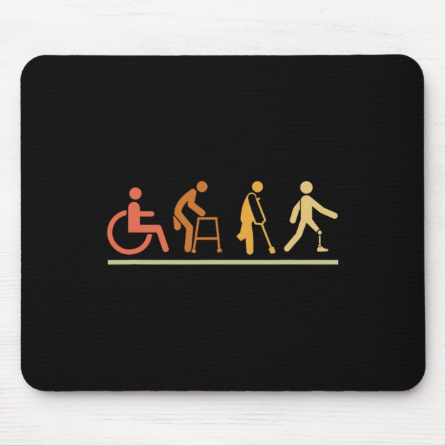 Amputierte Leg-Behinderung Evolution Prothetisches Mousepad (Vorne)