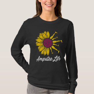 Amputierte Spaß Blume Leg Arm Erholung T-Shirt