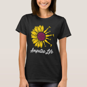 Amputierte Spaß Blume Leg Arm Erholung T-Shirt