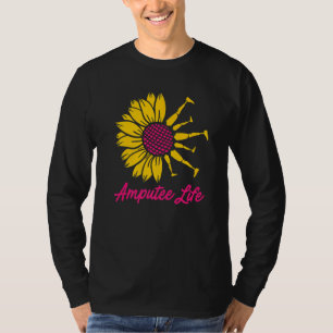 Amputierte Spaß Blume Leg Arm Erholung T-Shirt