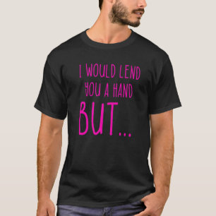 Amputierte Spaß-Lende-Hand-Lack-Erholung 1 T-Shirt
