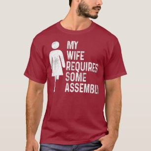 Amputierten-Humor-Ehefrau-Montage-Bein-Arm-Lustige T-Shirt