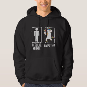 Amputierten-Humor-Einhorn-Bein-Arm-Lustige-Geschen Hoodie