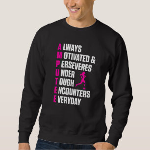 Amputierter Spaß Definition Leg Arm Funny Erholung Sweatshirt