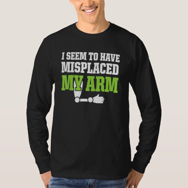 Amputierter Spaß Funny Erholung T-Shirt (Vorderseite)