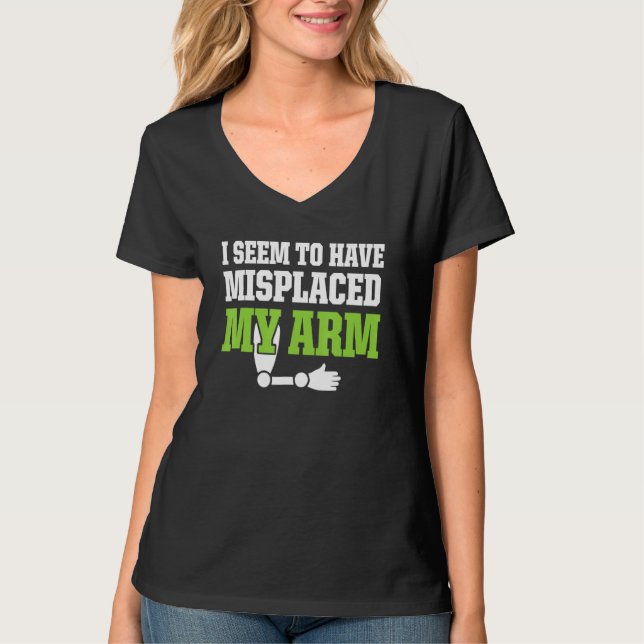Amputierter Spaß Funny Erholung T-Shirt (Vorderseite)
