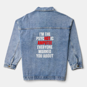 Amputierter Spaß Hot Leg Arm Funny Erholung 4 Jeansjacke