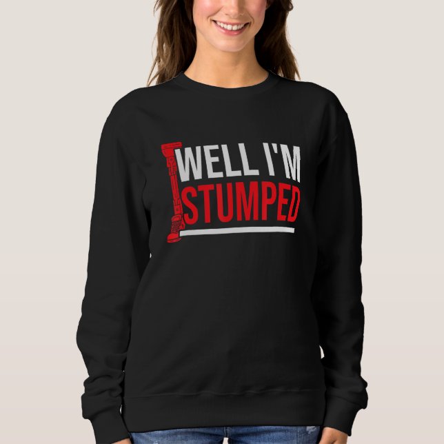 Amputierter Spaß Stumped Leg Arm Funny Erholung 3 Sweatshirt (Vorderseite)