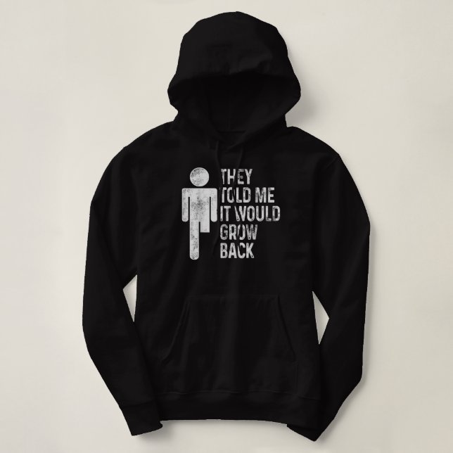 Amputierter Spaß wachsen Rückenlehnen Arm Funny Er Hoodie (Design vorne)