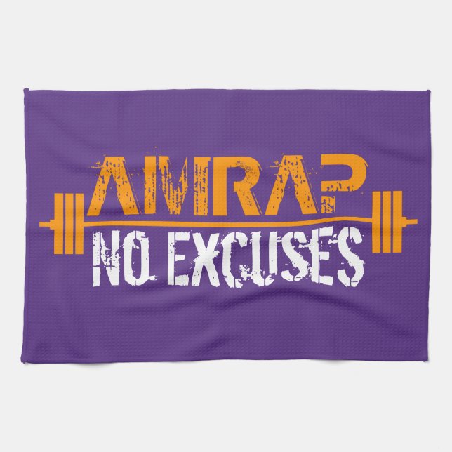 AMRAP - Herz über Verstand Geschirrtuch (Horizontal)