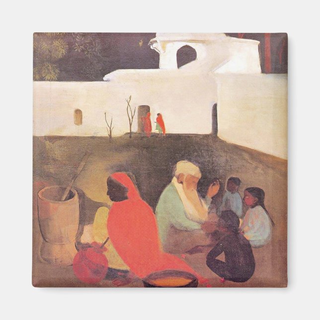 Amrita Sher-Gil - Alte Geschichtenerzählerin, schö Magnet (Vorne)
