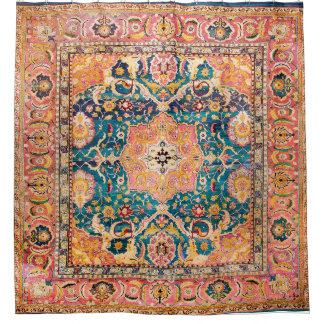 Amritsar Punjab North Indian Rug Print Duschvorhang