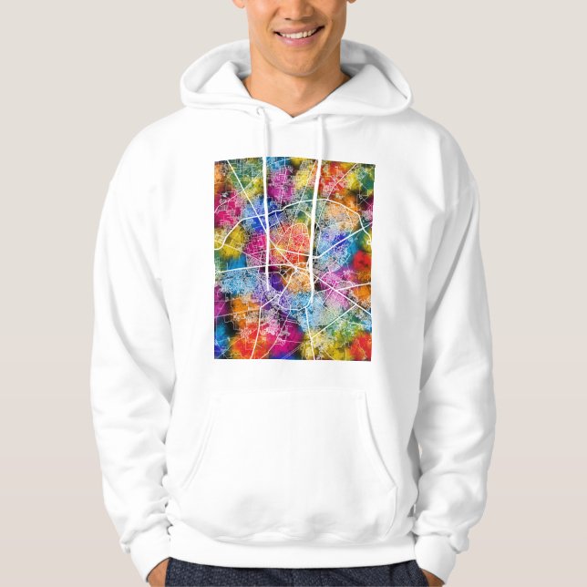 Amritsar Punjab Stadtplan Hoodie (Vorderseite)