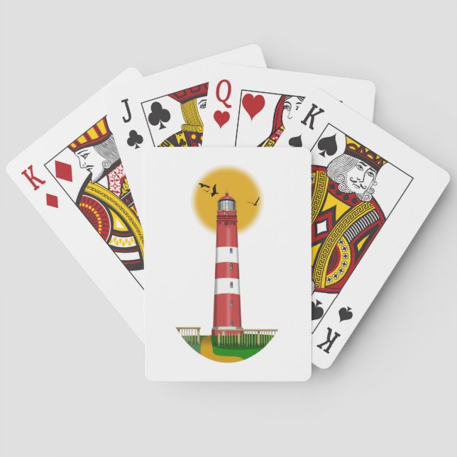 Amrum Lighthouse Deutschland Spielkarten (Rückseite)