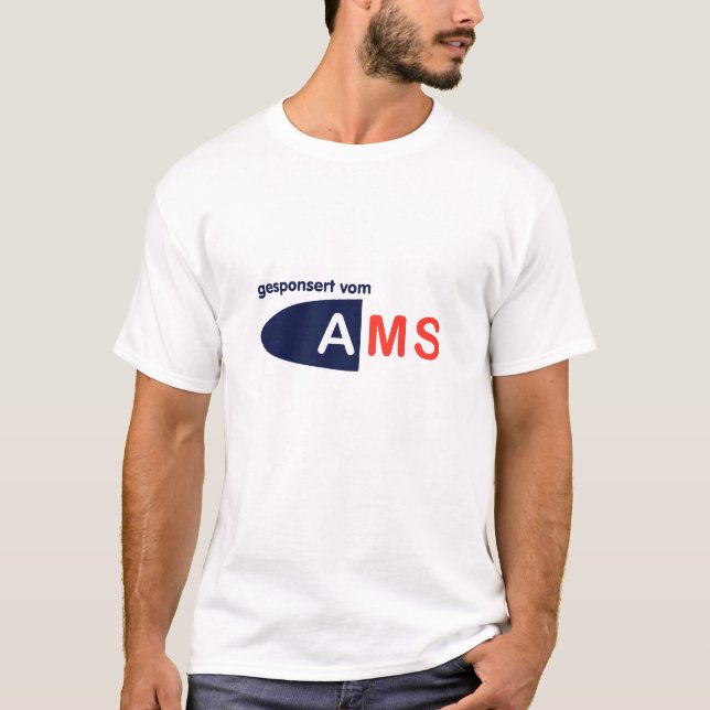 AMS - gesponsert vom AMS T-Shirt (Vorderseite)