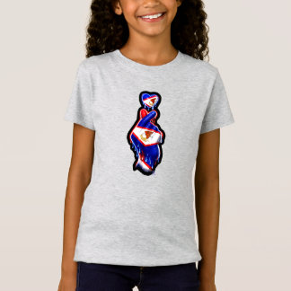 AmSamoa Finger Heart Black-Out Kinder T-Shirt