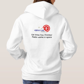 AMSAT-HB weisses Damen Hoodie