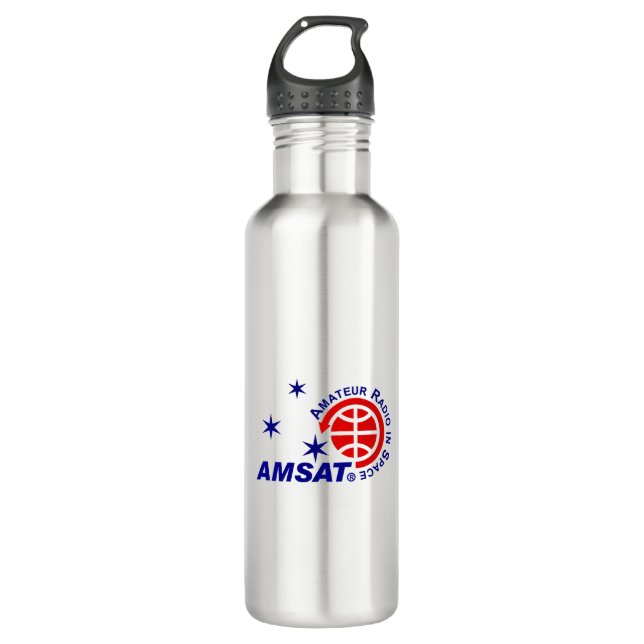 AMSAT Wasserflasche Edelstahlflasche (Vorderseite)