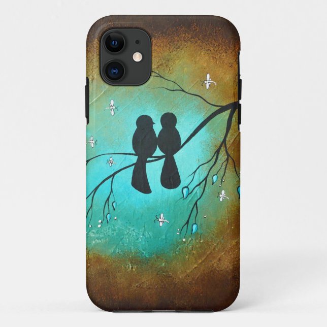 Amseln und Libellen iPhone 5 Fall Case-Mate iPhone Hülle (Rückseite)