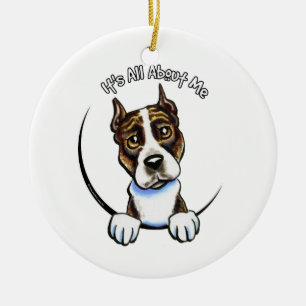 AmStaff Brindle IAAM Keramikornament