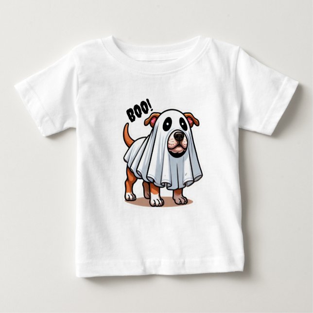 AmStaff Ghost-Kostüm Baby T-shirt (Vorderseite)