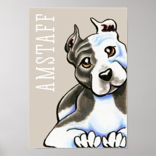 Amstaff Lean on Me (Typ) Poster