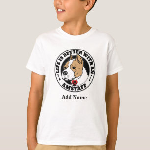 Amstaff Personalisierte Leben ist besser mit einem T-Shirt
