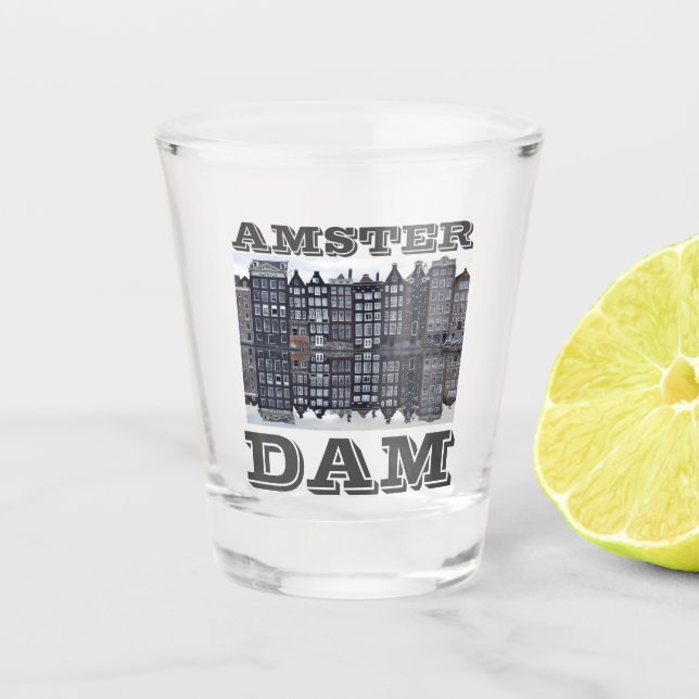 Amster Dam Shot Glass Schnapsglas (Vorderseite)