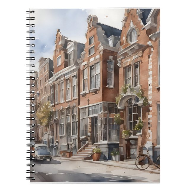 Amsterdam Aquarellmalerei Notizblock (Vorderseite)